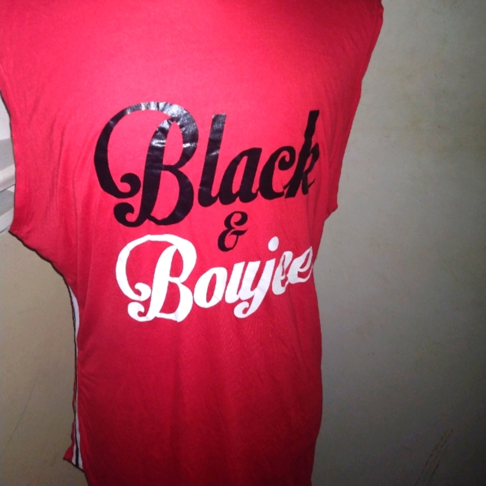 Popular Sports Size 3X "Black & Boujee"" Top